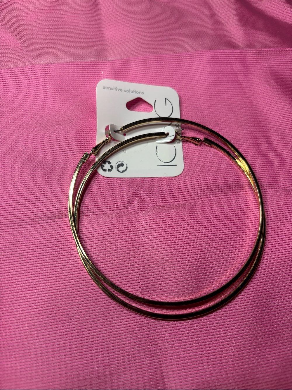 New Gold Hoop Earrings - Large Hoop